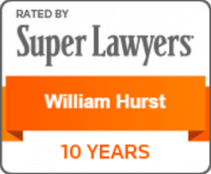 Rated By Super Lawyers - William W. Hurst, 10 Years