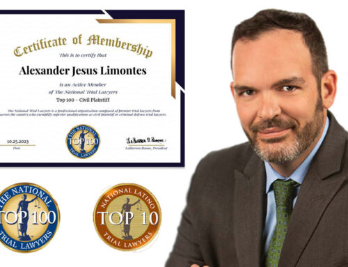 Attorney Alex Limontes Re-Selected as a Top 100 Trial Lawyer
