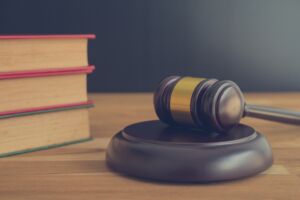 Gavel and law books symbolizing legal deadlines and statutes of limitations in personal injury cases